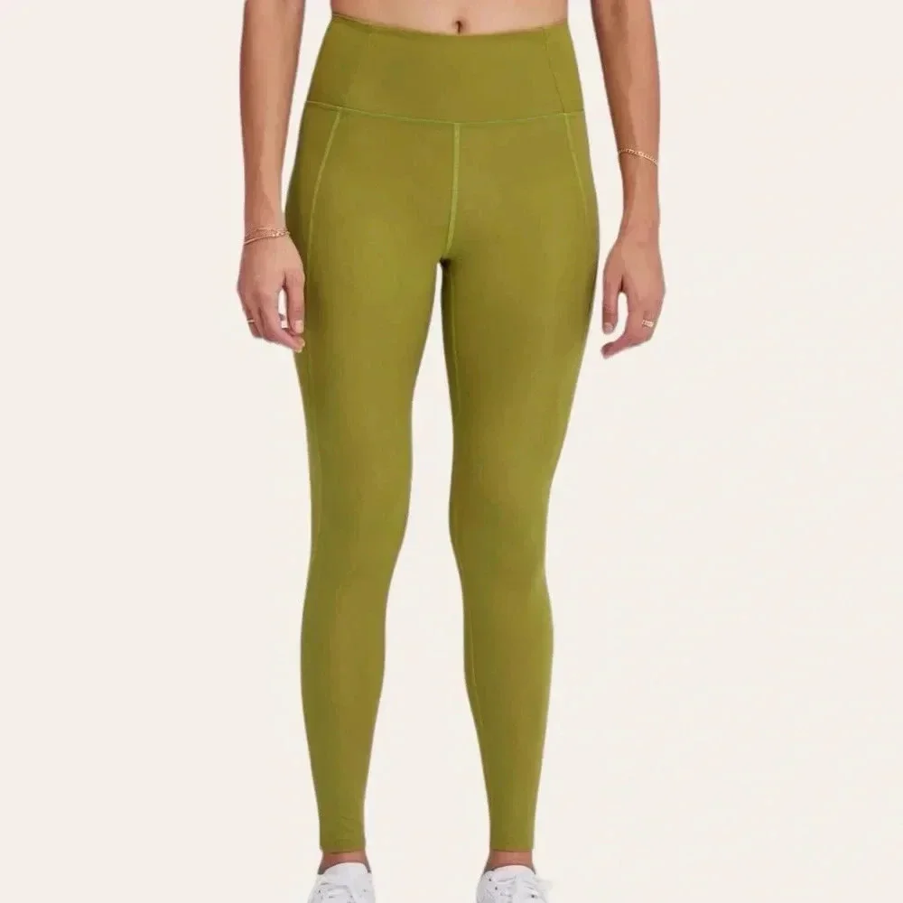 Girlfriend Collective high waist compressive leggings in Ivy - XS 28.5” length - Picture 3 of 8